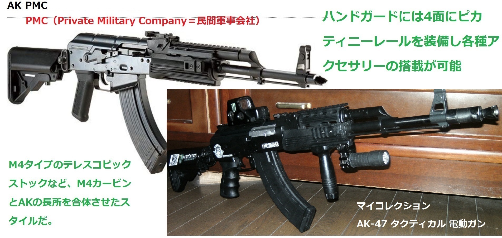 コレクション CYMA AK-47 タクティカル 電動ガン: エミュなクラちゃん