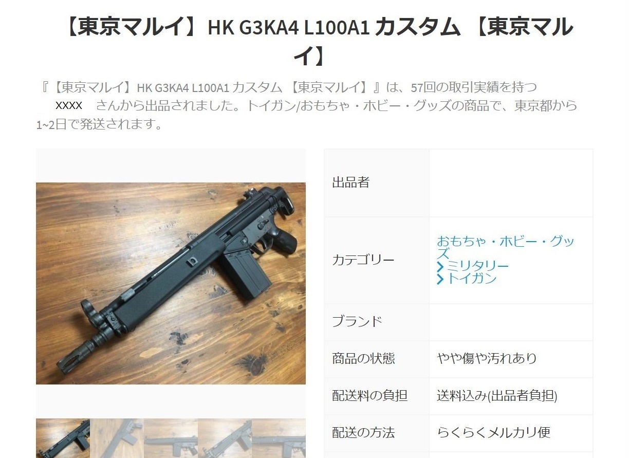 発見 メルカリ 【東京マルイ】HK G3KA4 L100A1 カスタム: エミュなクラ