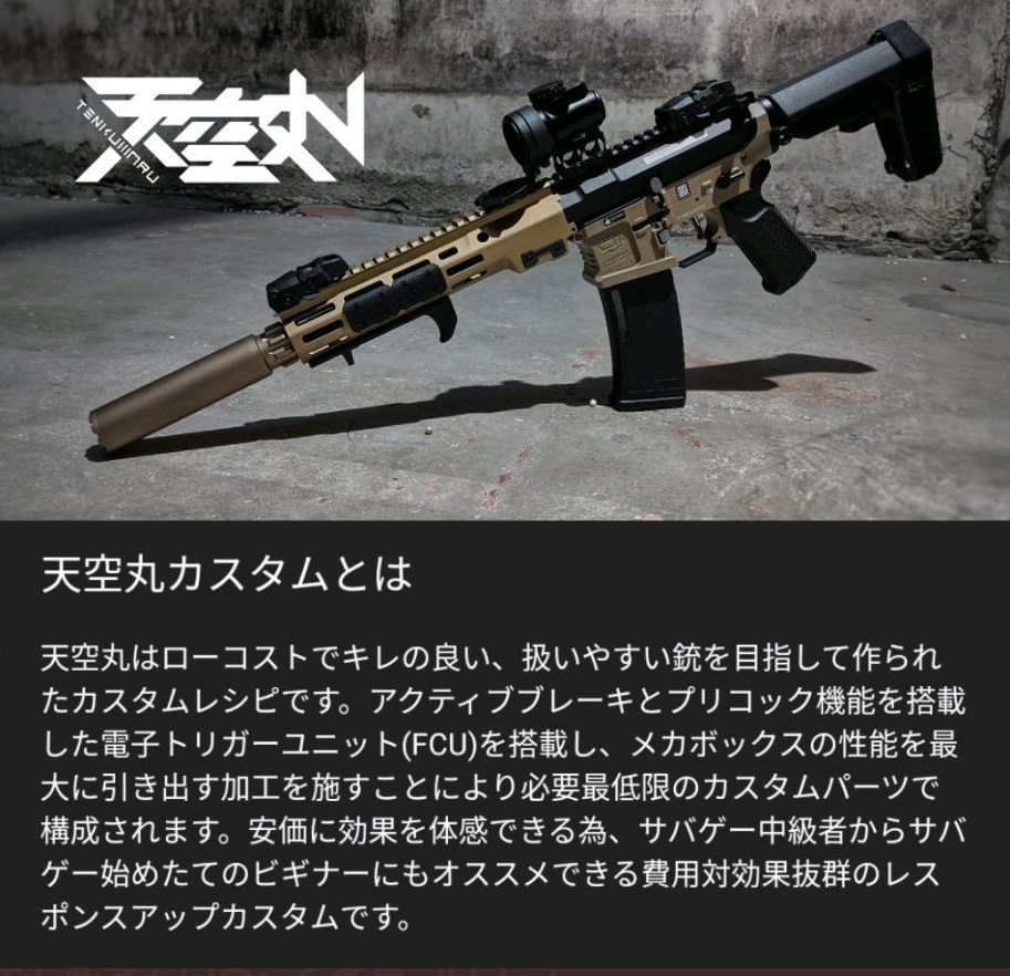 S＆TのM249 PARAを天空丸カスタム: エミュなクラちゃん